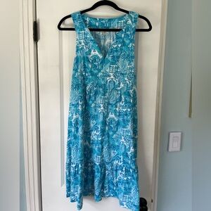 Lilly Pulitzer Lindy Dress in Amafi Blue